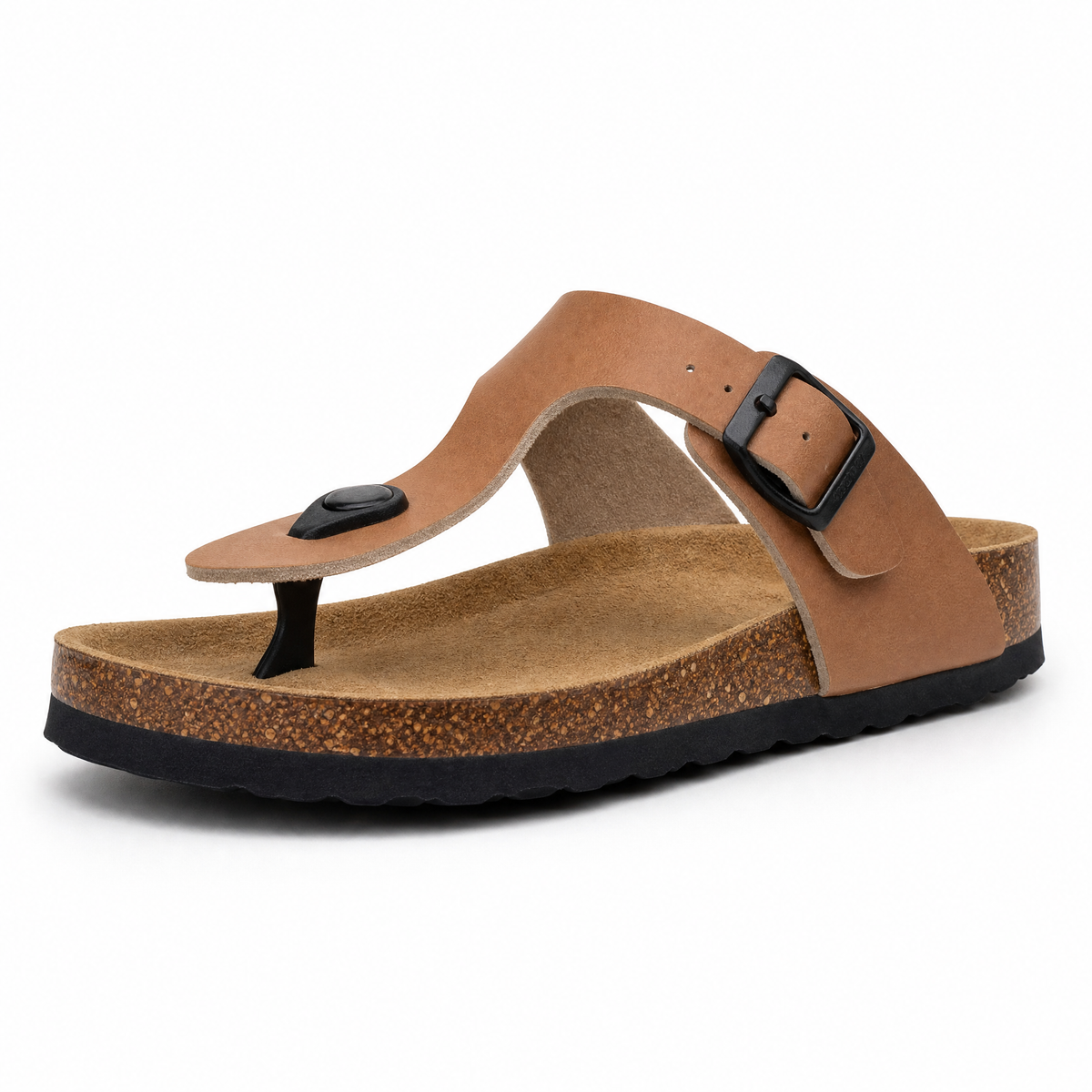 Miramare Thong Cork Sandals – Brown