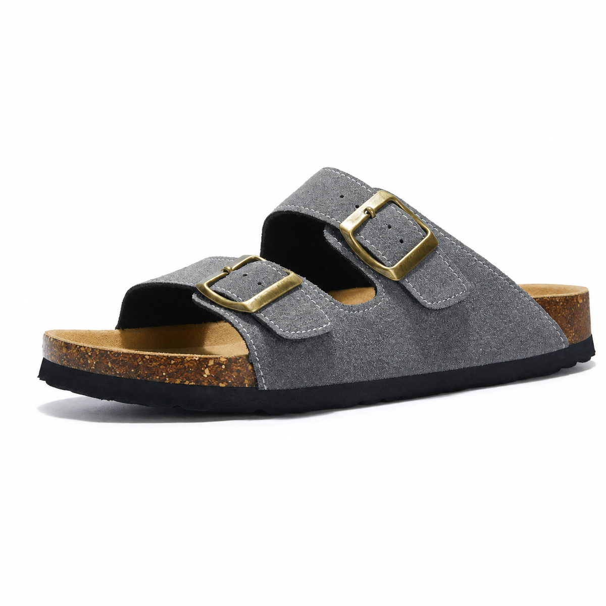 Maibulun Suede Arizona Sandals – Grey