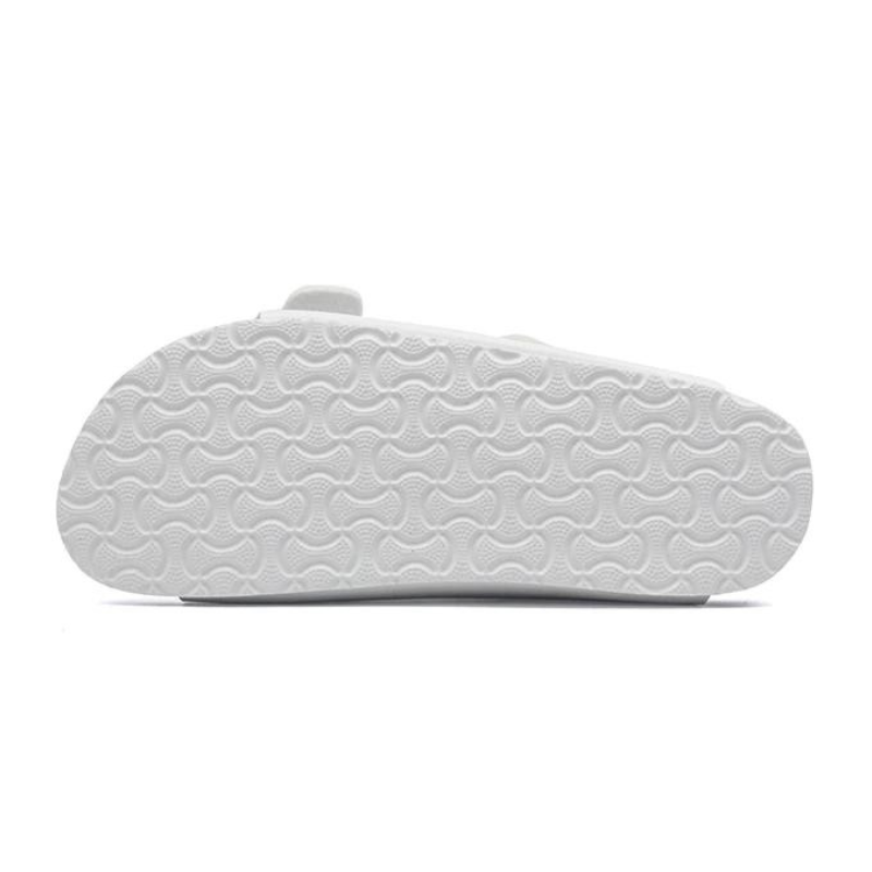 Maibulun Leather Arizona Sandals – White