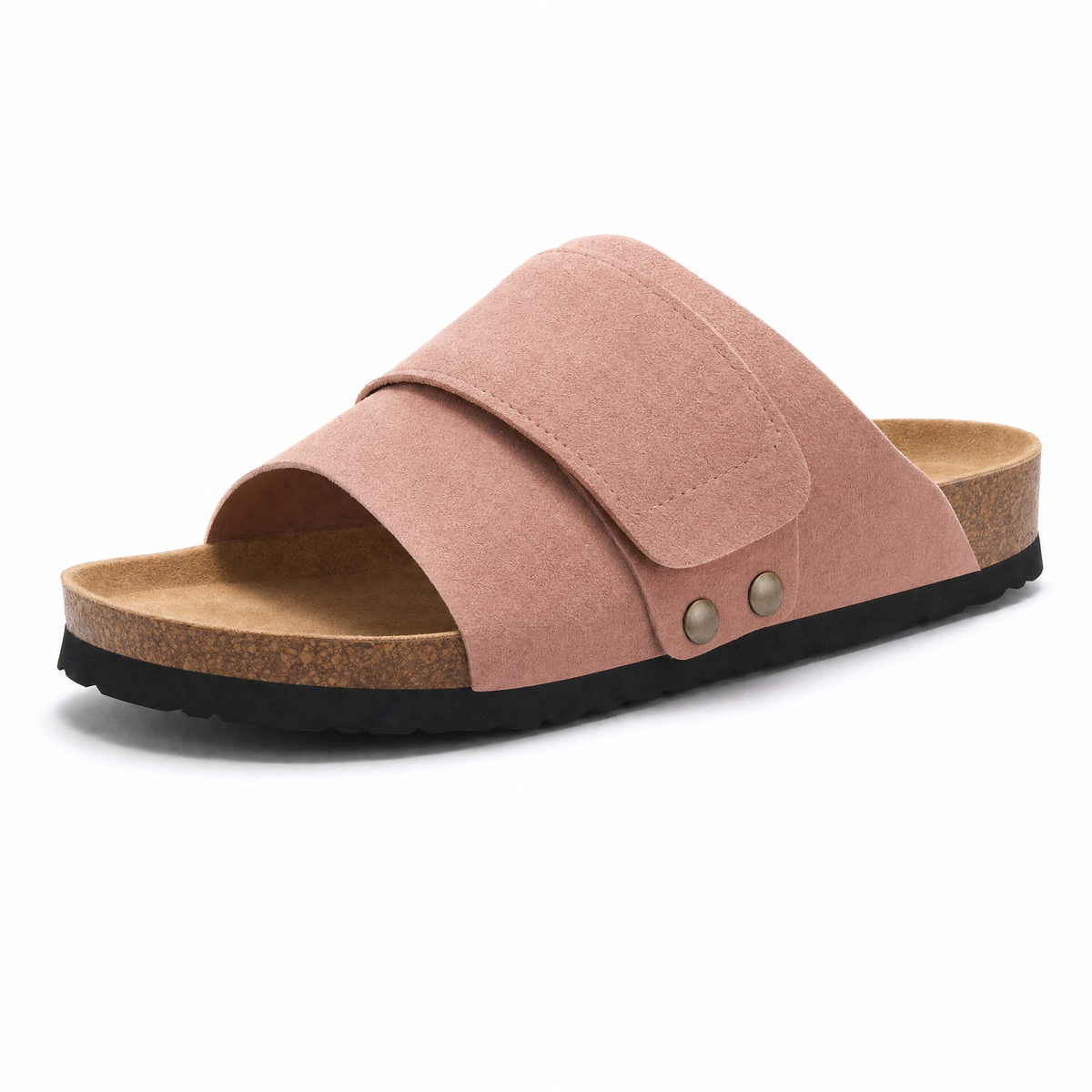 Salerno Suede Slide Sandals – Pink