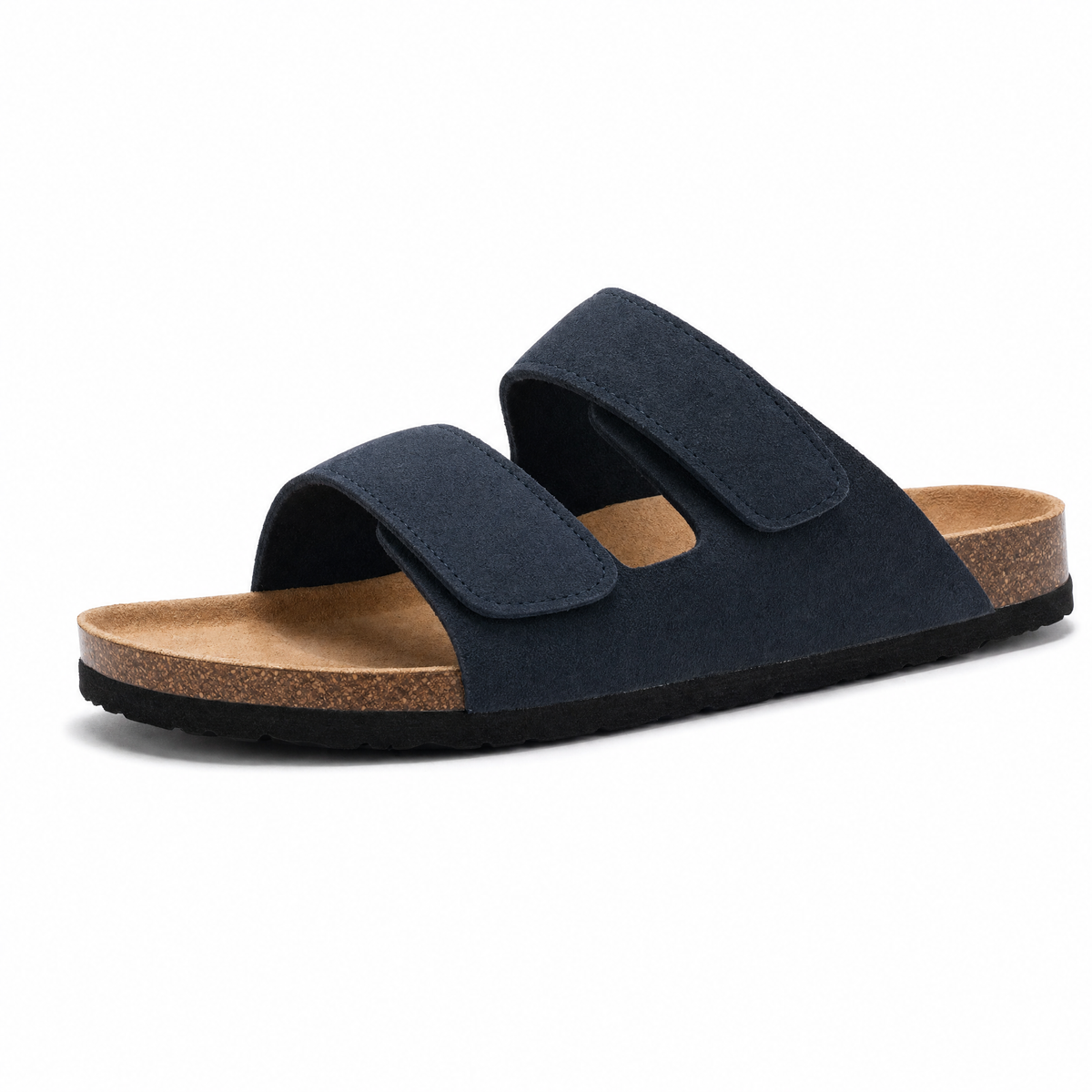 Conca Leather Comfort Sandals – Azul Escuro