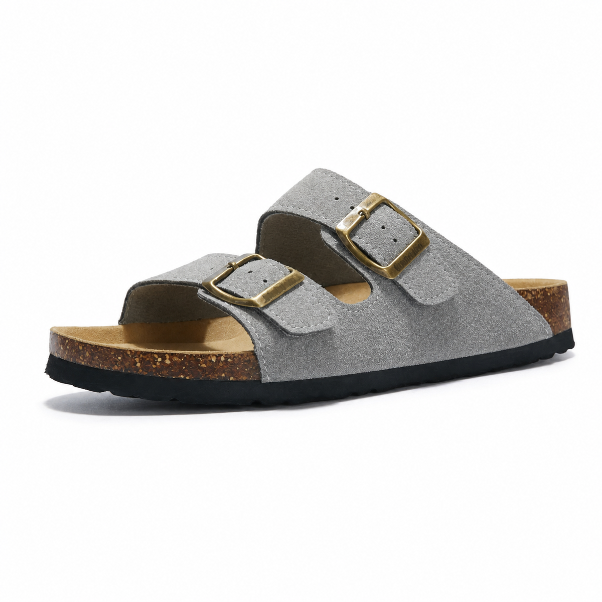 Maibulun Suede Arizona Sandals – Light Grey