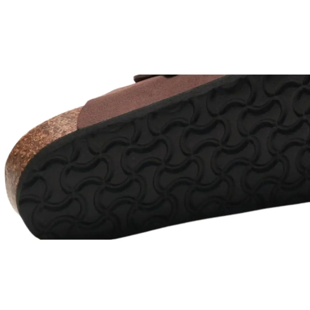 Salerno Suede Slide Sandals – Dark Brown