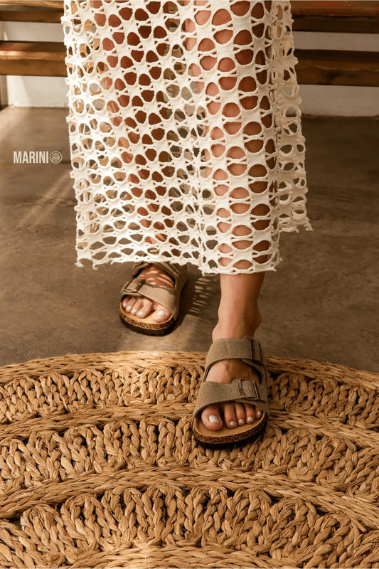 Maibulun Suede Arizona Sandals – Sand