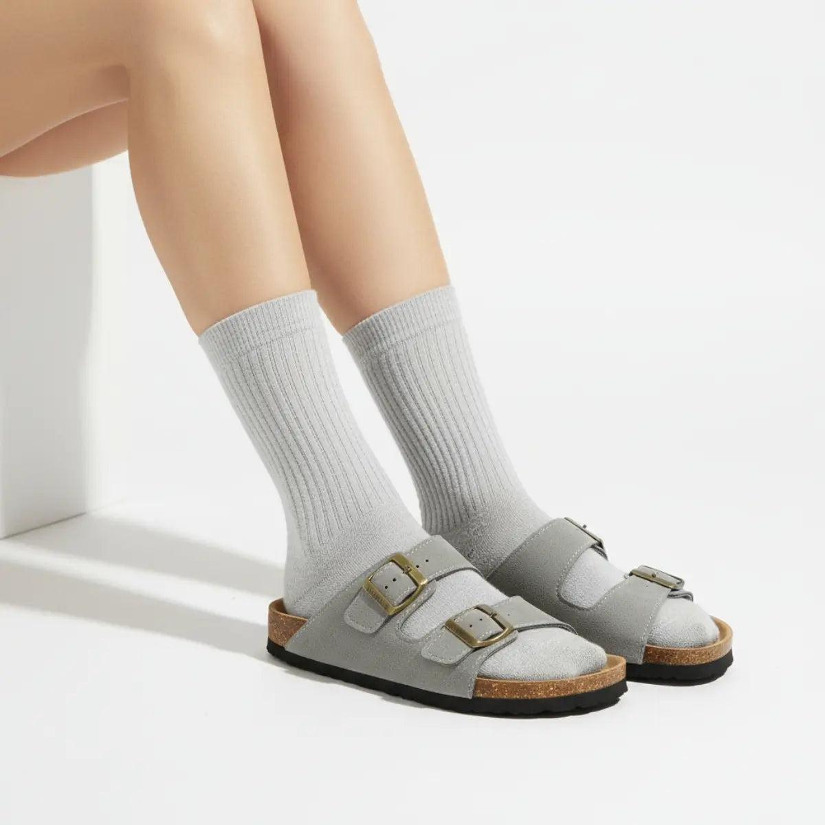 Ribbed Cotton Socks