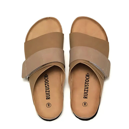 Salerno Suede Slide Sandals – Sand