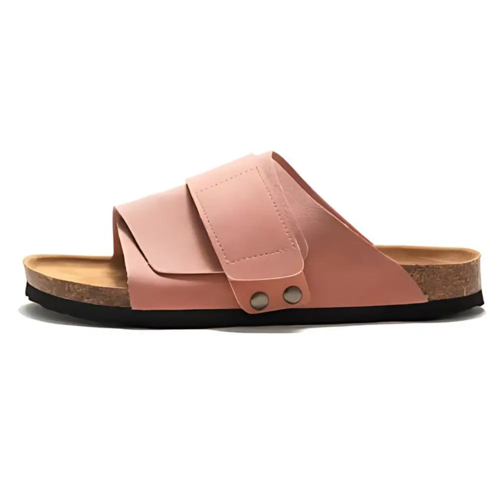 Salerno Suede Slide Sandals – Pink