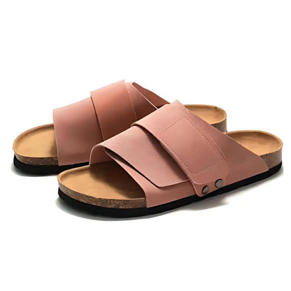 Salerno Suede Slide Sandals – Pink