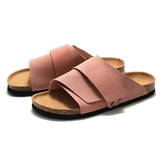 Salerno Suede Slide Sandals – Pink