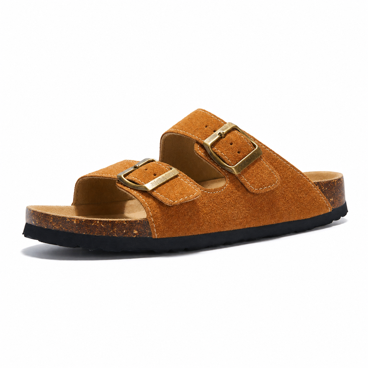 Maibulun Suede Arizona Sandals – Caramel