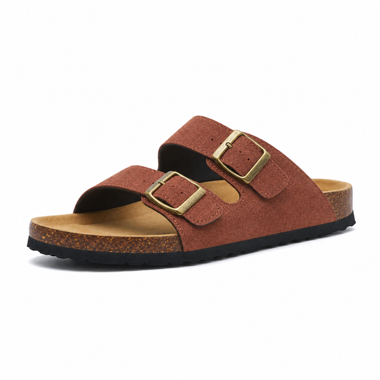 Maibulun Suede Arizona Sandals – Chestnut