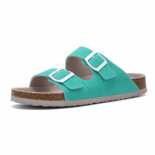 Maibulun Suede Arizona Sandals – Aqua