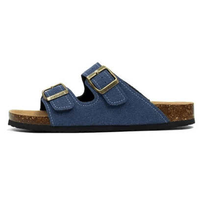Maibulun Suede Arizona Sandals – Blue