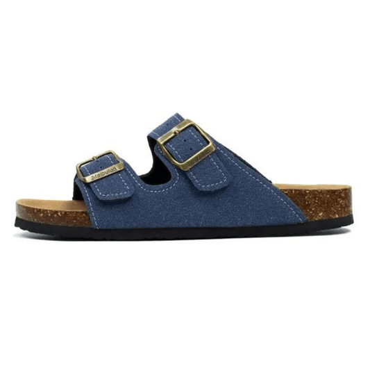 Maibulun Suede Arizona Sandals – Blue