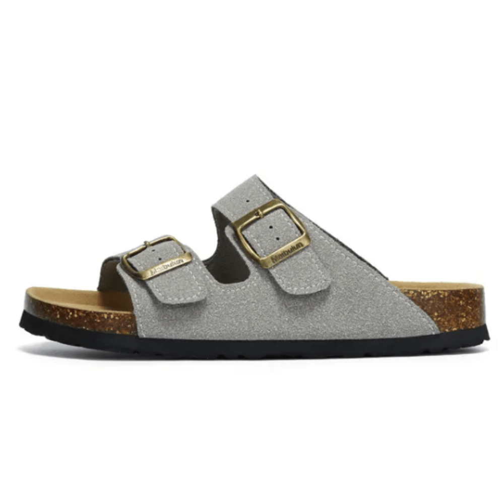 Maibulun Suede Arizona Sandals – Light Grey