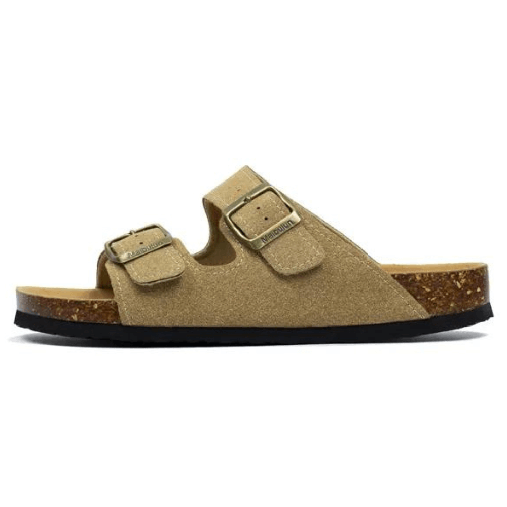 Maibulun Suede Arizona Sandals – Light Brown