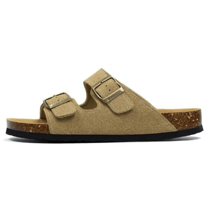 Maibulun Suede Arizona Sandals – Light Brown