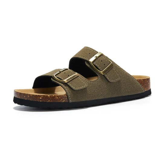 Maibulun Suede Arizona Sandals – Moss Green