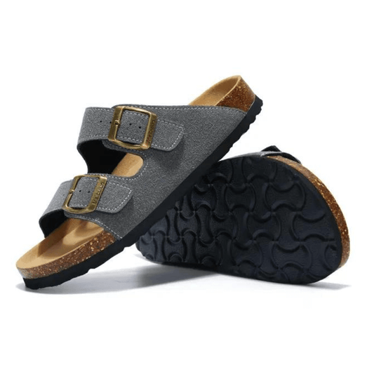 Maibulun Suede Arizona Sandals – Grey