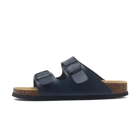 Maibulun Leather Arizona Sandals – Blue