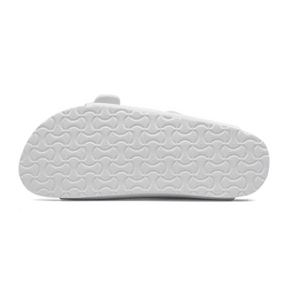 Maibulun Leather Arizona Sandals – White
