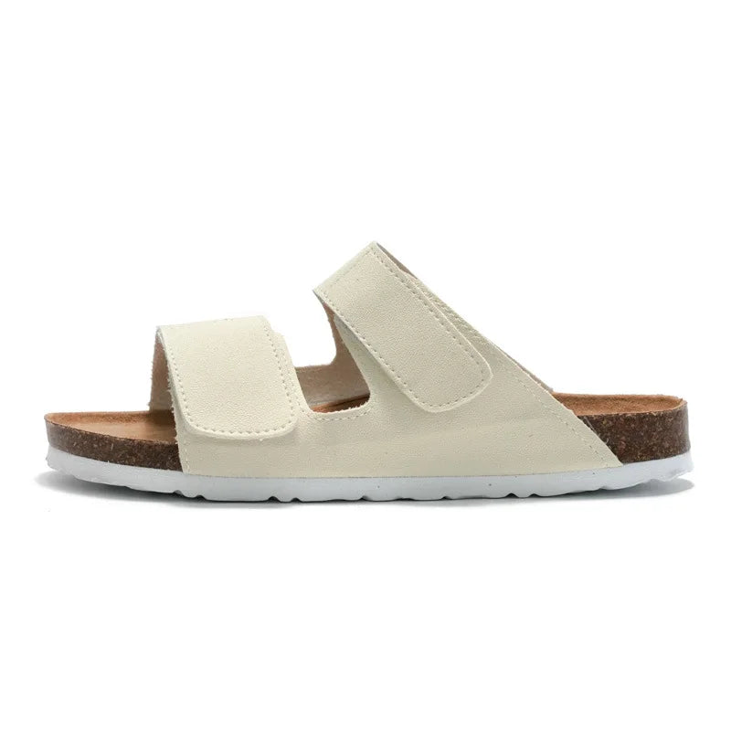 Conca Leather Comfort Sandals – Cream
