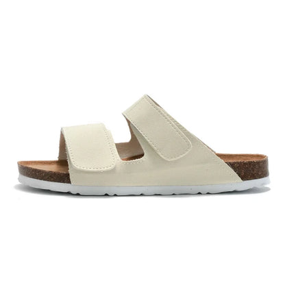 Conca Leather Comfort Sandals – Cream