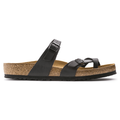 Milari Toe-Loop Cork Sandals – Black