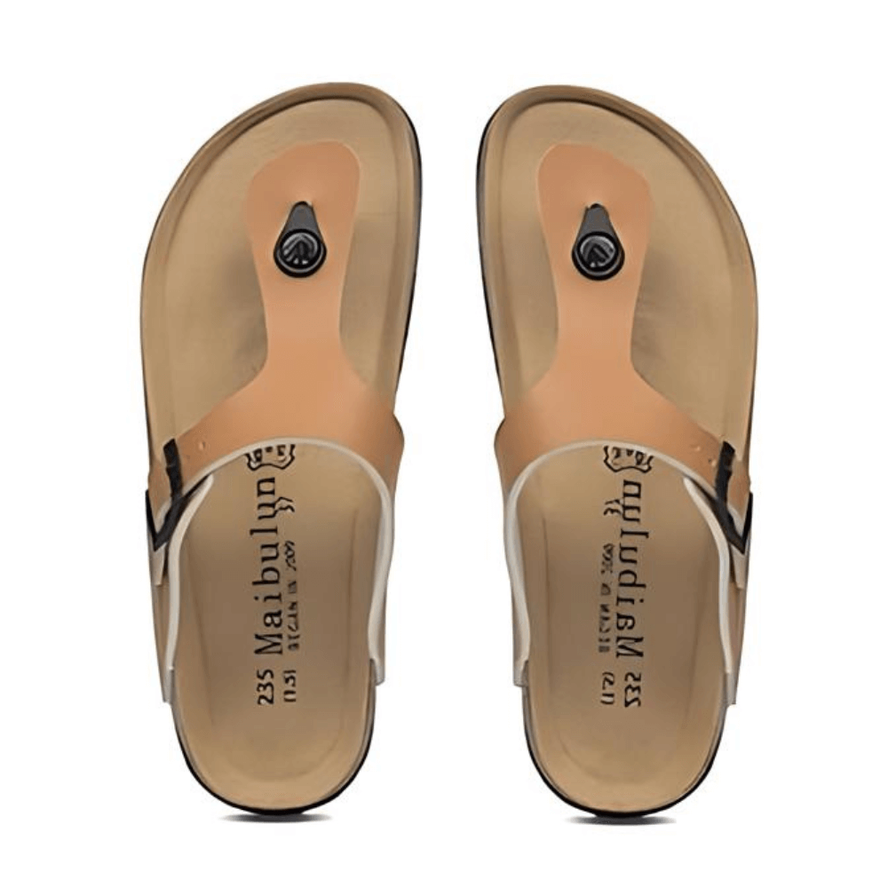 Miramare Thong Cork Sandals – Brown