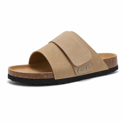 Salerno Suede Slide Sandals – Sand