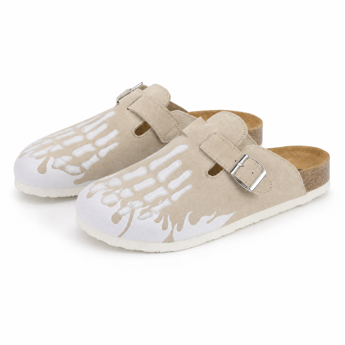 Skeleton Clogs - Taupe