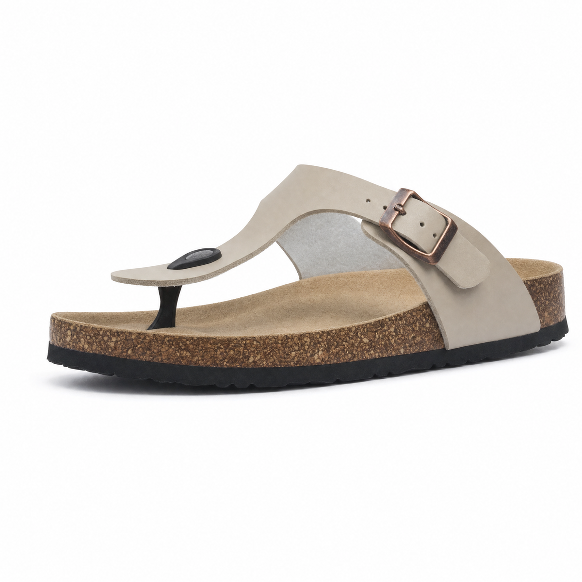 Miramare Thong Cork Sandals – Beige