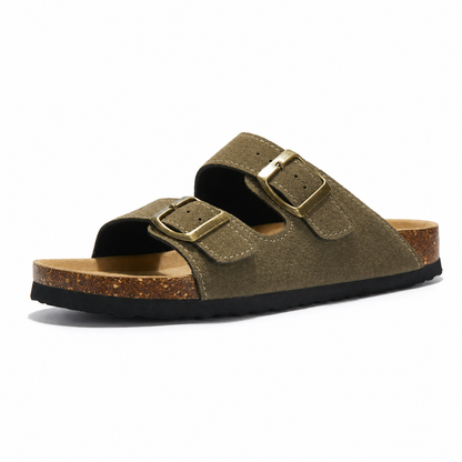 Maibulun Suede Arizona Sandals – Moss Green